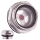 Dop WS-04A cu vizor pentru verificarea nivelului de ulei și umplere, pentru compresor și pompă, filet 1/2" (Ø exterior aproximativ 20,5 mm), carcasă din aluminiu, fereastră de vizualizare din sticlă, elemente din plastic și garnitură din cauciuc