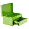BIG RED sertar metalic pentru scule, organizator compact complet metalic cu compartiment superior deschis, culoare verde, 26×14×17 cm, dimensiuni interioare sertar 13,5×20,6×5 cm, compartiment superior 16×25×3 cm