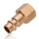 Conector rapid din alamă 1/4" cu filet interior tip mamă, pentru scule pneumatice și sisteme de aer comprimat, 35 mm lungime totală