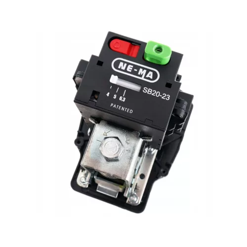 Presostat profesional NE-MA, 400V, 8/10 bar, pentru motoare 2.2–2.5 kW, 4–6.3A, conexiune 3/8” + 3×1/4”