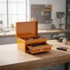 BIG RED organizator de scule complet metalic cu sertar și compartiment superior – galben, 1 sertar, compartiment superior, 26×14×17 cm