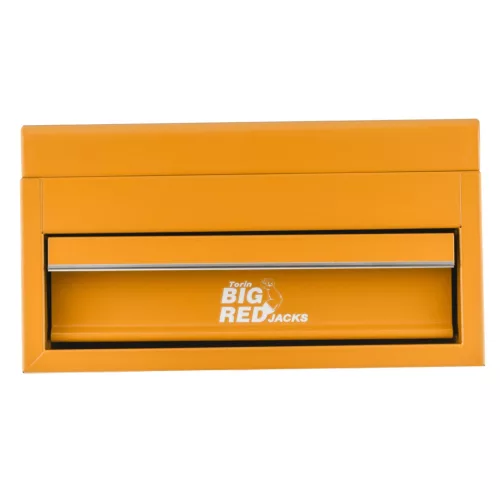 BIG RED organizator de scule complet metalic cu sertar și compartiment superior – galben, 1 sertar, compartiment superior, 26×14×17 cm