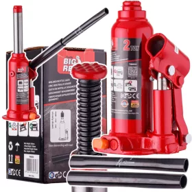  Cric hidraulic oscilant BIG RED, tip stâlp, pentru autoturisme, capacitate de ridicare 2 tone (2000 kg), înălțime maximă de ridicare 316 mm, greutate proprie aproximativ 2,2 kg