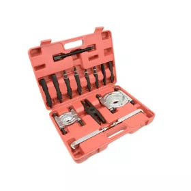   Set profesional extractor și separator de rulmenți LT-A1327, 14 piese, domeniu de lucru 30–70 mm, cu traversă tip H, pentru service auto și întreținere industrială