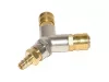 Set distribuitor pneumatic în Y 1/2" cu T-idom, 3× filet interior din alamă, 2× cuplă rapidă femelă cu oprire automată a aerului și 1× mufă mascul pentru compresoare și sisteme de aer comprimat