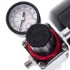 Compresor pentru aerografe Fengda AS-186 cu rezervor 3 L, motor 1/6 CP (≈ 125 W), debit 20–23 l/min, 47 dB, set cu aerograf cu acțiune dublă TC Technic B-130P duză 0,3 mm, rezervor 7 cm³ și furtun aer 3 m