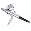 AB-130 aerograf profesional pentru modelism, set complet cu compresor mare, dâză 0,2 mm + 0,3 mm, rezervor superior 7 ml, acționare dublă (Double Action), furtun 3 m 1/8" cu adaptor 1/8" x 1/4"
