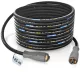 Furtun de spălare profesional HydroLine DN8 1SC, 45 m, 250 bar, pentru aparate de spălat cu presiune Karcher HD/HDS cu sistem de prindere rapidă Easy!Lock, conexiuni filetate TR22 K-Lock, armătură textilă din oțel, cauciuc sintetic, 155 °C