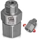 Racord rotativ din oțel inoxidabil MTM Hydro AGS45, filet 3/8" interior–3/8" exterior, 450 bar, debit 45 l/min, pentru aparate de spălat cu presiune profesionale