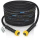 Furtun hidraulic profesional HydroLine DN10 (3/8"), 5 m, 250 bar, INOX, 155 °C, armătură oțel, racorduri M22x1,5 – M22x1,5 pentru aparate de spălat cu presiune apă rece și caldă