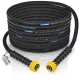 Furtun profesional de înaltă presiune HydroLine DN10, 25 m, 250 bar, oțel inoxidabil, racorduri M22x1,5 pentru aparate de spălat cu presiune, compatibil KARCHER HD/HDS, KRANZLE, apă caldă până la 155 °C, debit peste 1200 l/oră