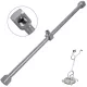 Braț rotativ INOX din oțel inoxidabil, lungime 410 mm, presiune maximă 350 bar, conexiune 1/4" pentru perie de curățare rotativă T-racer 18"