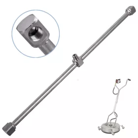   Braț de fixare din oțel inoxidabil pentru perie rotativă 21", lungime 490 mm, presiune maximă 350 bar, cu racorduri 1/4"