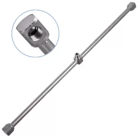   Braț rotativ din oțel inoxidabil pentru perie rotativă T-racer 24", lungime 560 mm, 350 bar, racord intrare 1/4" filet exterior și 2 racorduri ieșire 1/4" filet interior