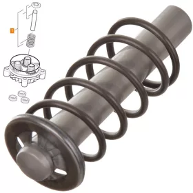   Set piston original Karcher, profesional, diametru 12 mm, cu arc și inel de siguranță, pentru aparate de spălat cu presiune Karcher HD/HDS Xpert HD 5/12, 5/14, 5/15, 6/13, 7140, 7125