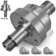 Kit racord rotativ din oțel inoxidabil R+M / Mosmatic pentru perii T-racer TurboDevil / MOSMATIC, 500 bar, 2000 rotații/minut, 120°C