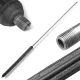Lance de spălare dreaptă din oțel inoxidabil INOX R+M ST-002, lungime 120 cm (1200 mm), presiune maximă 500 bar, temperatură maximă 150°C, pentru instalații profesionale de spălare cu înaltă presiune