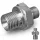 Reductie INOX din oțel inoxidabil, 1/4" mamă – 1/8" mamă, 500 bar, 150°C, 29 mm lungime totală, adaptor profesional pentru instalații de înaltă presiune, R+M Germania