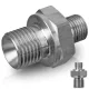Reductie INOX din oțel inoxidabil, 1/4" mamă – 1/8" mamă, 500 bar, 150°C, 29 mm lungime totală, adaptor profesional pentru instalații de înaltă presiune, R+M Germania