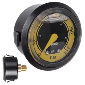   Manometru original cu glicerină, conexiune M12x1,5 mm, pentru aparate de spălat cu presiune KARCHER HDS 895 / HDS 995 / HDS 1295, domeniu de măsurare 0–315 bar (până la 4570 lbf/in²)