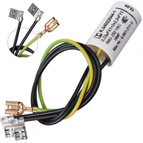   Filtru de perturbații electromagnetice (filtru EMC) Karcher 6.661-217.0 pentru aparate de spălat cu presiune cu apă caldă HDS și aspiratoare industriale IVC, 3 fire, 210 mm, 35 × 20 mm
