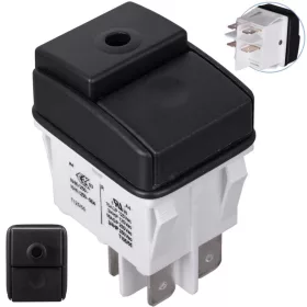   Întrerupător principal cu LED, 4 pini/4 poli, pentru aspiratoare Karcher SE 2001–SE 4004, seriile WD/A/K/SE, piesă de schimb originală Karcher (cod 6.959-398.0)