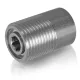 Adaptor profesional din oțel inoxidabil pentru suport duză, presiune 500 bar, filet 1/4" F la M18 M, compatibil aparate de spălat cu presiune Karcher HD/HDS