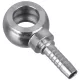 Racord hidraulic DN10 pentru furtun (diametru interior 10 mm), cu cap inelar tip banjo, cot rotativ unghiular cu filet interior 1/4", din oțel zincat pentru sisteme de înaltă presiune