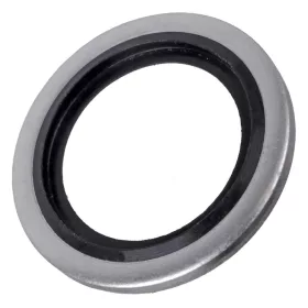   Șaibă de etanșare metal‑cauciuc pentru racord cu ochi (banjo) filet 1/4", dimensiuni 13,74×20,57×2 mm, oțel zincat cu margine de etanșare din cauciuc, pentru circuite hidraulice și pneumatice