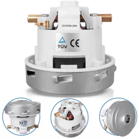   Turbina motor 1350W pentru aspiratoare fără sac, aspirare umedă/uscată, utilizare casnică și industrială, compatibilă aspiratoare profesionale Karcher, Flex, Hilti, DeWalt