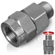 Racord Rotativ Inox R+M, 500 bar, 3/8″ – Fără Rasucirea Furtunului