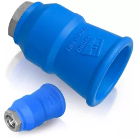   Suport duze MTM 1/4" din oțel inoxidabil AISI 303 cu înveliș din cauciuc, pentru spălătorii auto cu autoservire, culoare albastră