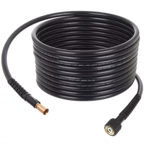   Furtun pentru aparat de spălat cu presiune, din poliamidă (nylon), 10 metri, cu conector filetat M22 x 1,5 (14 mm), compatibil cu aparate de spălat cu presiune Karcher cu racord M22