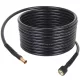 Furtun pentru aparat de spălat cu presiune, din poliamidă (nylon), 10 metri, cu conector filetat M22 x 1,5 (14 mm), compatibil cu aparate de spălat cu presiune Karcher cu racord M22