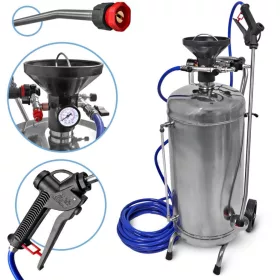   Habositor Pneumatic Profesional cu Spumă, Rezervor 25 L din Oțel Inoxidabil pentru Spălarea Camioanelor, TIR‑urilor, Remorcilor și Utilajelor Agricole, Utilizare cu Compresor de Aer