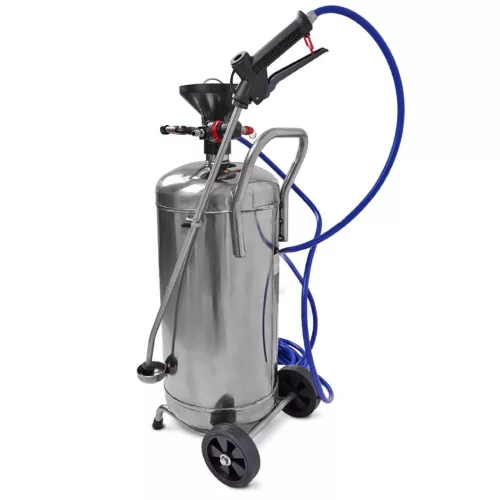 Habositor Pneumatic Profesional cu Spumă, Rezervor 25 L din Oțel Inoxidabil pentru Spălarea Camioanelor, TIR‑urilor, Remorcilor și Utilajelor Agricole, Utilizare cu Compresor de Aer