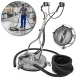 Cap profesional curățare pavaj T-RACER 18" INOX, 275 bar, 600–1800 l/h, aspirare automată apă, racord 1/4", duze 065, furtun evacuare 10 m