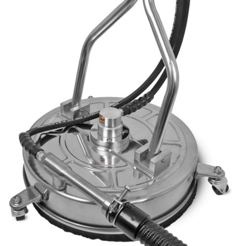 Cap profesional curățare pavaj T-RACER 18" INOX, 275 bar, 600–1800 l/h, aspirare automată apă, racord 1/4", duze 065, furtun evacuare 10 m