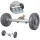 Cap de spălare pentru pavaj și șasiu auto, tip T-Racer, cu 3 duze cu jet plat 045 (3x015), presiune maximă 275 bar, racord filetat interior 1/4", temperatură maximă apă 90°C, compatibil aparate de spălat cu presiune Kärcher HD/HDS și Kranzle