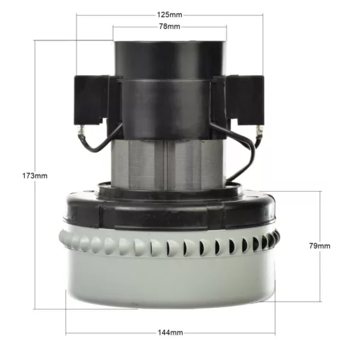 Motor de Aspirație 24V 500W Compatibil TASKI SWINGO, IPC GANSOW CT40, CT70, Cod 9.035-580.0