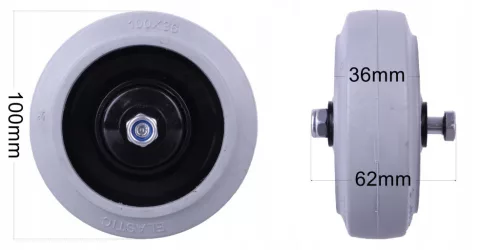 Eredeti Hako Támaszkerék (Ø 100 mm) – Hakomatic és Scrubmaster B 70, B 90, CL (01077840)