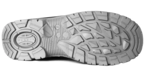 Pantofi de protecție KAPS3 Velur S1P, piele velur gri, talpă poliuretan, bombeu de oțel 200 J, 43