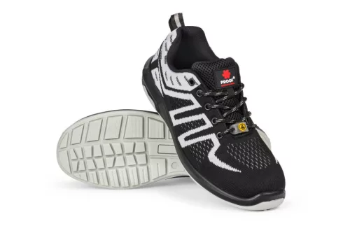 Pantofi de protecție KAPS5 ESD S1, textil gri respirabil, antistatic și antiderapant, 43