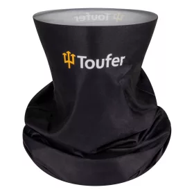   Fular tubular multifuncțional CHIMNEY TOUFER negru din material 95% poliester și 5% elastan, mărime universală
