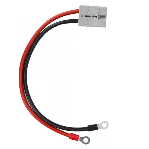 Conector Baterie 50A cu Cablu M8, 600V, 30cm, Plastic