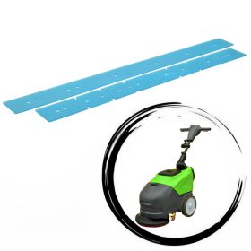   Set de Gume de Aspirare din Poliuretan pentru Gansow CT 15, Rezistent la Ulei, Dimensiuni Guma Spate: 50 mm x 595 mm, Dimensiuni Guma Față: 50 mm x 535 mm