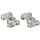Conectori Baterie din Zinc 500A, Set 2 Bucăți, Compatibili cu Stâlpi Standard