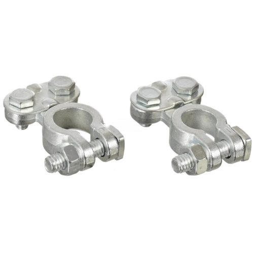 Conectori Baterie din Zinc 500A, Set 2 Bucăți, Compatibili cu Stâlpi Standard