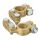 Conectori Universali din Alamă pentru Baterie 500A (Set de 2 bucăți, Compatibil cu Stâlpi de 17mm+ și 19mm-, Diametru Maxim Fir Conector 8mm, Interval de Temperatură de Funcționare -40°C până la +90°C)