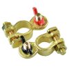 Conector Universal din Alamă pentru Baterii Auto, Capacitate Maximă 500A, Compatibil cu Stâlpi Standard